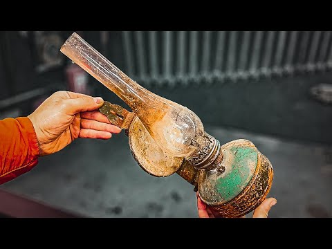 Antique Kerosene Lamp Restoration