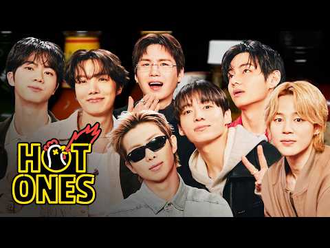 BTS Breaks Another Record While Eating Spicy Wings | Hot Ones