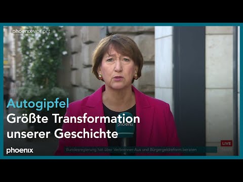 phoenix tagesgespräch mit Hildegard Müller zur Debatte über das Verbrenner-Aus am 09.10.25