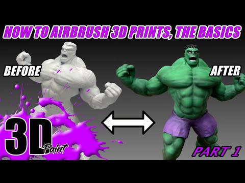 How to airbrush 3D prints, the basics