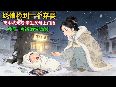 繡娘收養弃婴，竟招來錦繡前程！昔日棄嬰高中狀元後，親生父母上門搶兒？養母一席話，滿城動容！ #故事頻道 #故事分享 #故事会 #故事