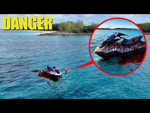 if you ever see a bloody jetski on the water, go back to land! (it's not safe)