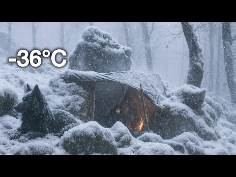 Trapped in a -36°C Blizzard: Can I Survive Under rocks , No sleeping No Tent ?