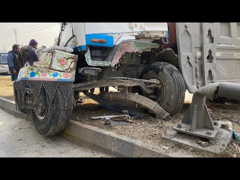 Drunk Driver Crashes Truck Into Sidewalk | Complete Front-End Repair & Restoration