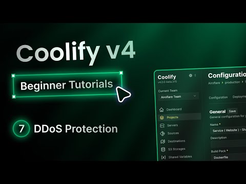 Setup Cloudflare DDoS protection for Coolify • 2025