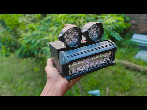 How to Make a Bright Powerful Light Using Bike Lights