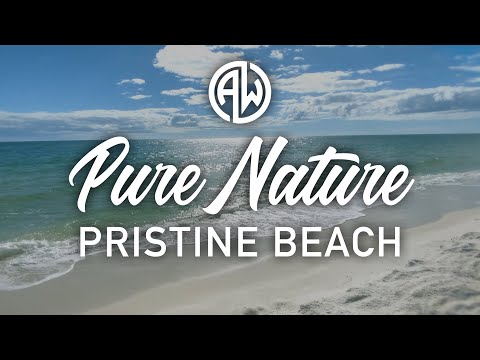 4K White Beaches | Calming Waves with Peaceful Music for Relaxation, Studying, Sleeping - 5 Hours