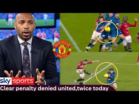 CLEAR RED CARD/ PENALTY AS CONTROVERSY ROCKS MANCHESTER UNITED MATCH