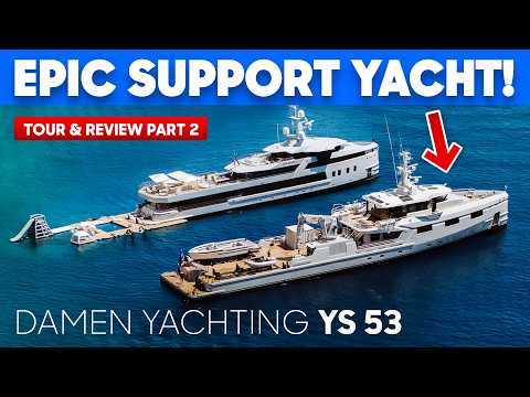 THIS IS INSANE! ๐คฏ Damen YS53 Support Yacht for your Explorer Superyacht | Tour & Review