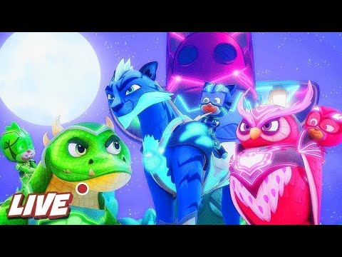 Here Come The PJ Riders | PJ Masks LIVE 24/7 🔴 | Kids Cartoon | Video for Kids #pjmasks