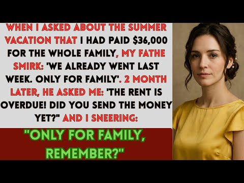 My Father Smirk： “The Whole Family Went Last Week!” After I Asked About The Vacation I Paid For.