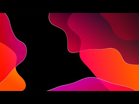 Gradient Liquid Red Shapes Background video | Footage | Screensaver