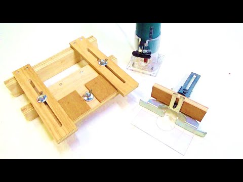 【DIY】Center guide and Edge guide cutting Jig combination for Trim Router || woodworking