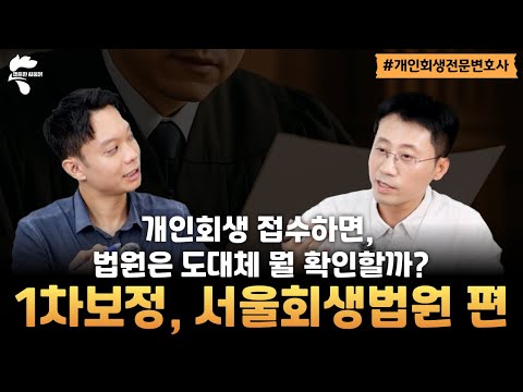 개인회생 법원별 1차 보정권고 살펴보기, 서울회생법원 편｜회생파산전문변호사 유익상