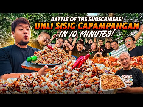 Battle of "UNLI SISIG KAPAMPANGAN" in 10 MINUTES! | BATTLE of the SUBSCRIBERS EPISODE  2