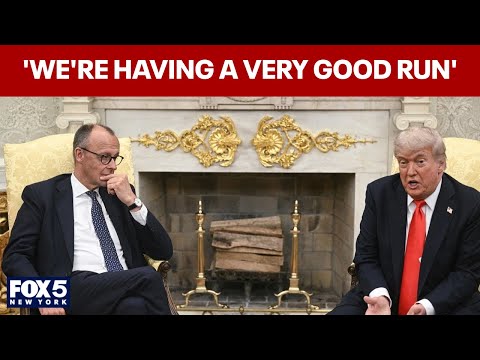 FULL: Trump, German Chancellor Merz talk at White House