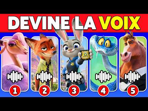 Devine les personnages de ZOOTOPIE 2 à partir de leur VOIX 🔊🔥 Judy 🐰 Nick 🦊