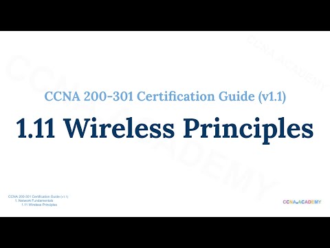 CCNA 200-301 Certification Guide 1.11: Wireless Principles