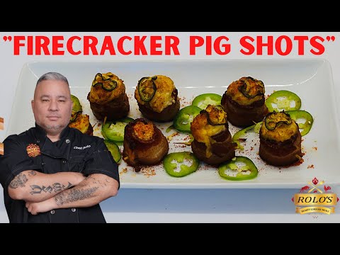 DELICIOUS SMOKED "FIRECRACKER PIG SHOTS" ~ Smoked Firecracker Pig Shots | CHEF ROLO