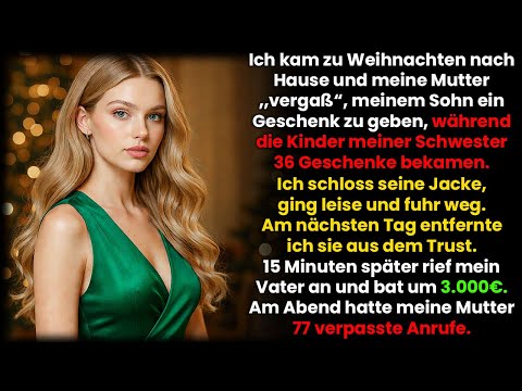 Zu Weihnachten bekamen ihre Kinder 36 Geschenke – mein Sohn 0. Ich ging einfach…