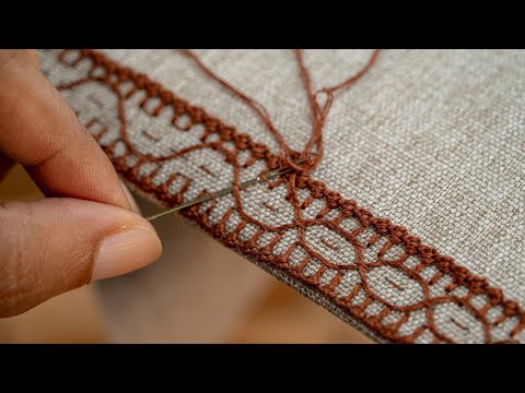 Quick Custom Finish: Easy Hand Stitched Border for Fabric Edges