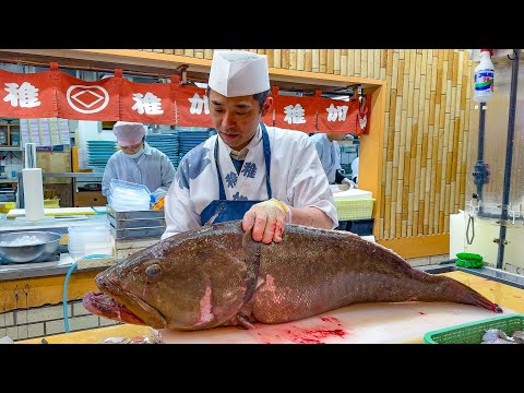Giant 11-Ton Indoor Fish Tank! Chef Prepares 22kg Premium "Kue" Fish & 200 Luxury Lunches at Chikae
