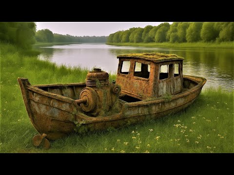 This scrap marine engine exploded again // after being fully restored