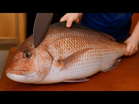 Luxurious Red Seabream Sashimi & Spicy Fish Soup – Unbelievable Taiwanese Cutting Skills