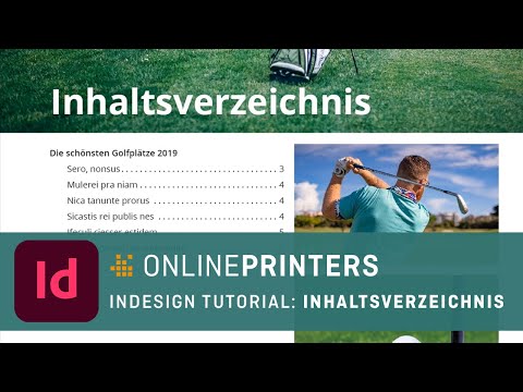 InDesign: Inhaltsverzeichnis anlegen – Basics Tutorial