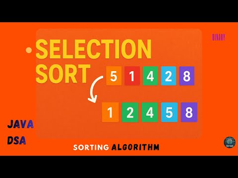 Selection Sort with example usage || Sorting Algorithm in java || java DSA sorting of array.