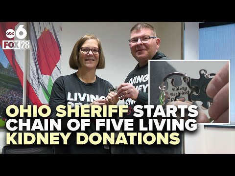 Ohio sheriff starts chain of five living kidney donations in honor of his father