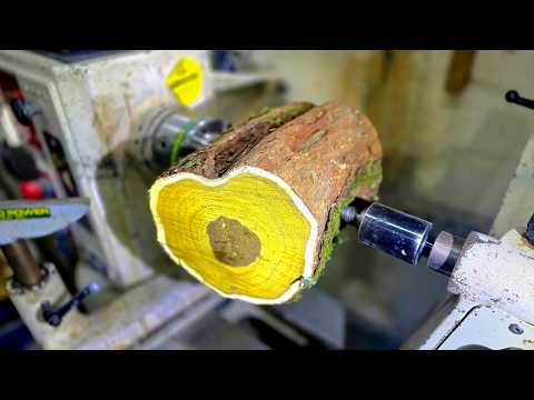 Turning a Rare Rhus Wood Bowl – The Most Beautiful Yellow Heartwood I’ve Ever Seen!