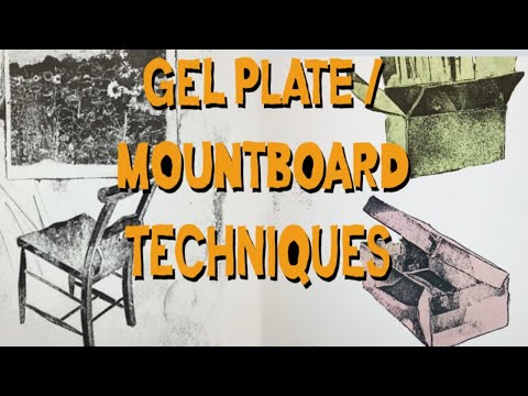 Gel plate / mountboard stamp techniques