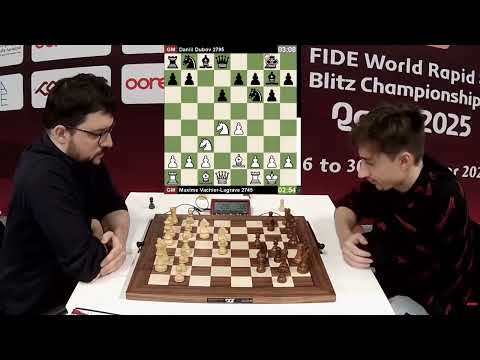 Fastest game in the Blitz World Championship | Maxime Vachier-Lagrave vs Daniil Dubov