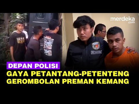 Gaya Petantang-Pententeng Gerombolan Preman Biang Ribut di Kemang Berbaju Tahanan Polisi
