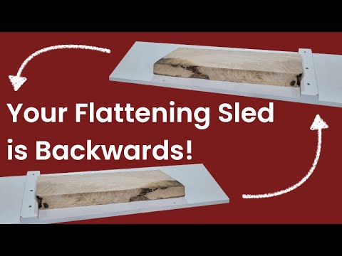 Your Planer Flattening Sled is Backwards!