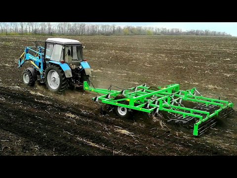 Запуск в эксплуатацию нового культиватора КПГ4.5. МТЗ-892 и МТЗ-1025 с культиваторами от ВЕЛЕС АГРО