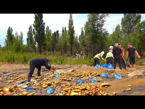 Shining Diamonds! And Nuggets Gold Dug out of River! (Treasures worth Millions)