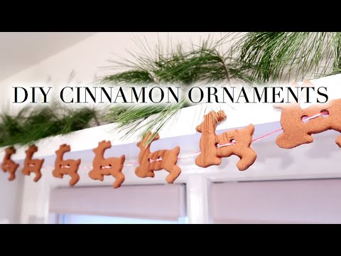 DIY Reindeer Garland Cinnamon Applesauce Ornaments