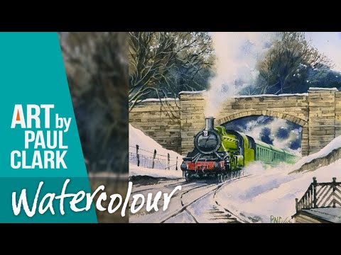 How to Paint a Steam Train in Watercolour - No.2