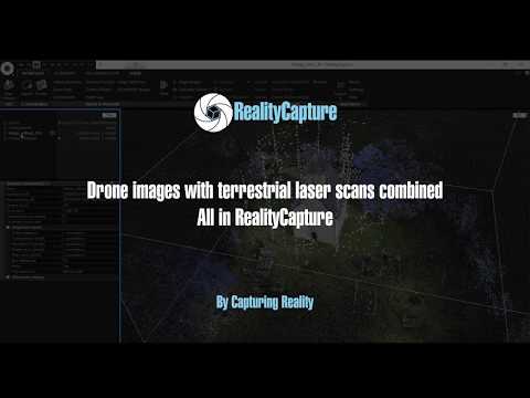 How to merge drone images with terrestrial laser scans inside of RealityCapture.