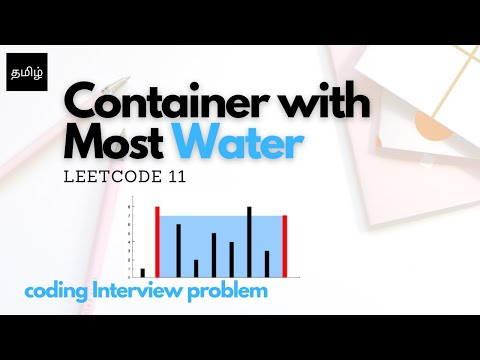 Container with Most Water | Coding interview problems tamil | leetcode 11