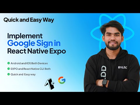 Google Sign-In with React Native Expo (2025) | React Native Google SignIn  Setup for iOS & Android