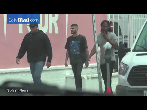 Zayn at a photo shoot in West Hollywood