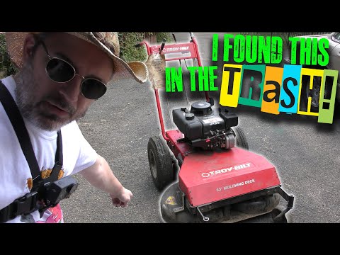 The BEST MOWER I Have EVER Found in the TRASH...why'd they DUMP it?