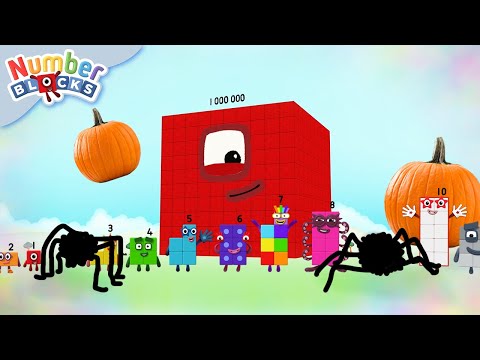 Halloween in Numberland! 🎃 Number Magic 👻 Counting to 1000000 | Numberblocks