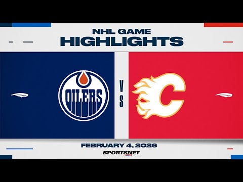 NHL Highlights | Oilers vs. Flames - February 4, 2026