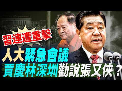 習連遭重擊，人大緊急會議，賈慶林深圳勸說張又俠？用AI反腐，貪官落馬加速；王滬寧召集會議，對台政策出現反轉？