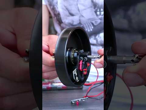 Gyroscopic Flywheel Stabilizing RC Motorbike #shorts