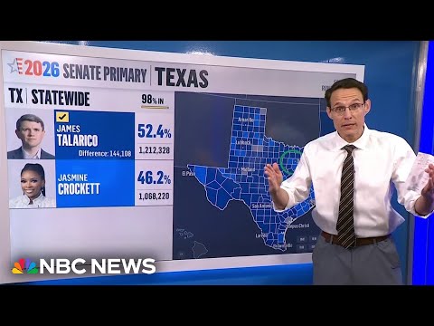 Steve Kornacki: How James Talarico 'ran up monster numbers' to defeat Jasmine Crockett